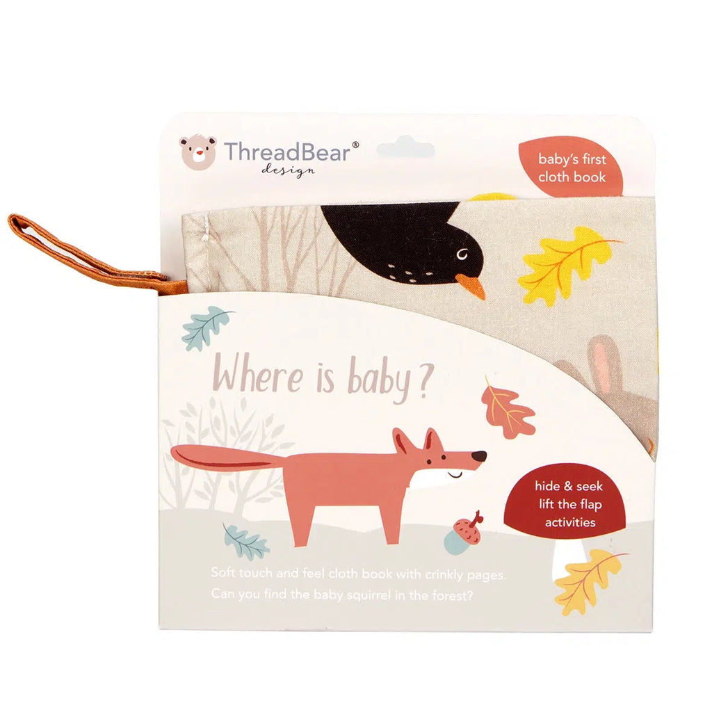 Threadbear Design - Fabric Activity Book - Where Is Baby-Books-Posh Baby
