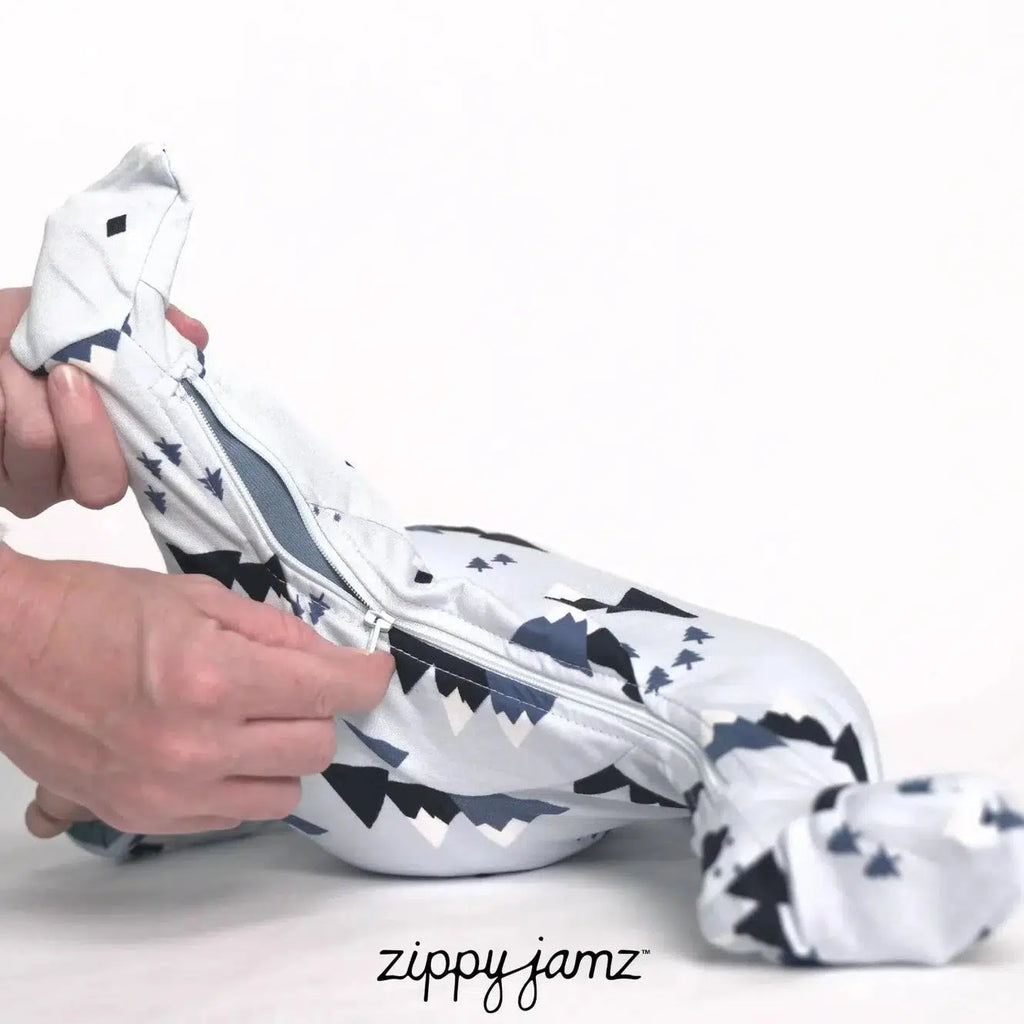 Zippy Jamz - Organic Zipper Footie - Little Adventurer-Footies + Rompers (Basic)-Newborn-Posh Baby